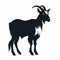 Cute Goat Silhouette Design - High Resolution Vector Illustration