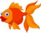 Cute golden fish cartoon