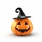 Cute Good Friday Jackolantern With Fairy Hat - 3d Render