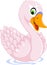 Cute goose cartoon posing