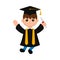 Cute graduated boy image