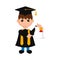 Cute graduated boy image