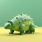 Cute Green Ankylosaurus Toy Dinosaur For Little Children