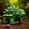 Cute Green Ankylosaurus Toy Turtle For Little Children To Play With