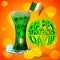 Cute green cocktail for st patricks holiday