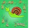 That is the cute green snail which is amazing art work