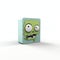Cute Green Zombie Doll: Playful 3d Logo With Minimalist Style