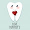 Cute greeting card Happy Dentist Day