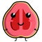 Cute guava emoticon