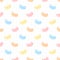 Cute gummy jelly candy seamless pattern background