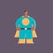 Cute guy wearing super hero costume african american man in cape standing pose happy halloween party celebration concept