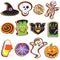 Cute Halloween Cookies Clipart