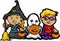 Cute Halloween Kids In Trick or Treat Costumes