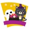 Cute halloween lovable cat character