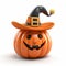 Cute Halloween Pumpkin Hat Animated Jpeg - Zbrush Style