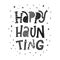 Cute Halloween quote `Happy Haunting`