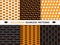 Cute Halloween Seamless Vector Patterns