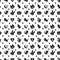 Cute hallowen pattern background with dark color