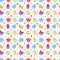 Cute hallowen pattern background with purple color