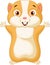 Cute hamster cartoon