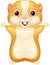 Cute hamster cartoon