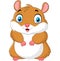 Cute hamster cartoon