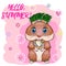 Cute hamster dancer hula, hawaii, summer concept, hamster cartoon characters, funny animal character