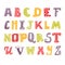 Cute hand drawing alphabet. Funny font. Hand drawn design