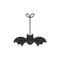 Cute hand drawn bat vector illustration