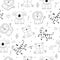 Cute hand drawn doodles funny African animals. Seamless pattern