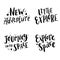 Cute hand drawn lettering Space quote. Vector illustration.