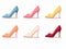 Cute Hand-Drawn Prism Heels: Minimalistic and Simple Design AI Generated