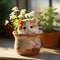 Cute Handmade Cat Shaped Flowerpot With Exquisite Detail