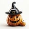 Cute Hanukkah Jackolantern 3d Render With Clown Hat