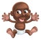 Cute happy cartoon baby