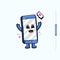 cute happy cute mobile phone,tech concept,vector eps 10