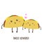 Cute happy delicious taco vector design