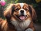 cute happy dog photograph background