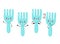 Cute happy funny fork set collection