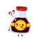 Cute happy funny soy sauce bottle