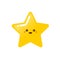 Cute happy golden star