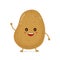 Cute happy smiling funny potato. Vector