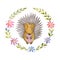 Cute hedgehog Animal for kindergarten, nursery, children clothing, baby pattern
