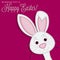 Cute Hiding Easter Bunny card