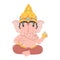 Cute Hindu God Ganesha character
