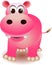 Cute hippo cartoon