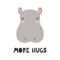 Cute hippo illustration