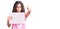 Cute hispanic child girl holding blank empty banner annoyed and frustrated shouting with anger, yelling crazy with anger and hand