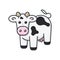 Cute Holstein Cow vector illustration