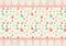 Cute horizontal easter background with copy space. Place for text. Scrapbooking design. Vector